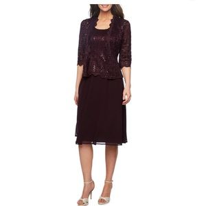 NWT R & M Richards 3/4 Sleeve Jacket Dress for MOB